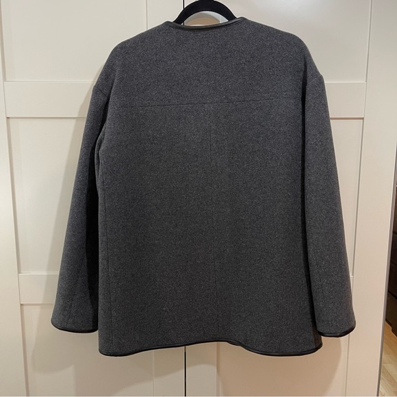 ❌SOLD❌ MUSIER Paris Samos Grey wool & cashmere Toggle Jacket - Size 38 (M) - Picture 6 of 9